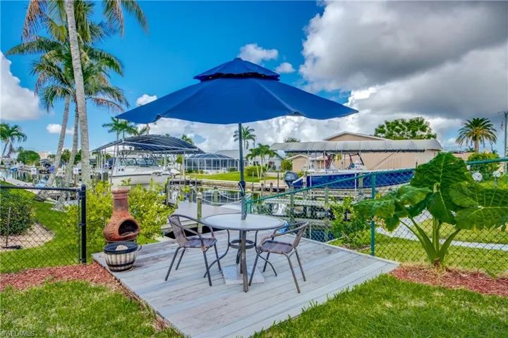 View of Deck with canal view