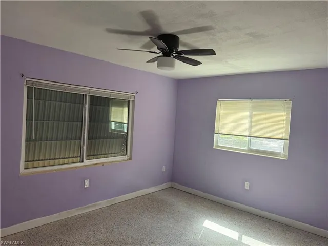 Bedroom with ceiling fan