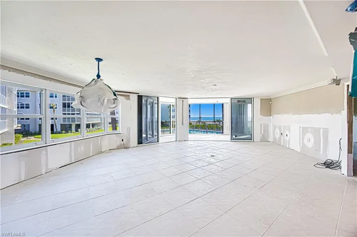 View of unfurnished living room