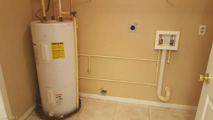 Utilities featuring water heater