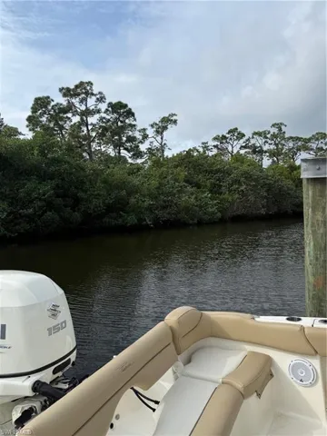 Dock with a water view