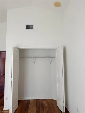 View of guest bedroom closet