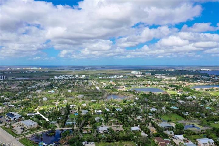Aerial of neighborhood