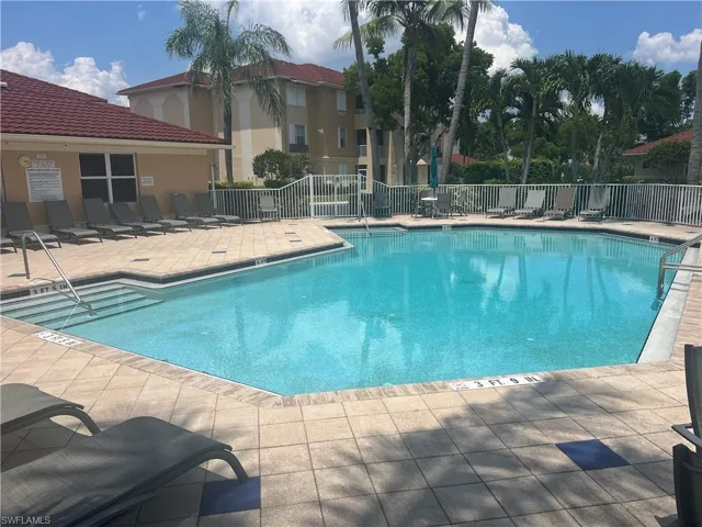 View of pool with a patio area