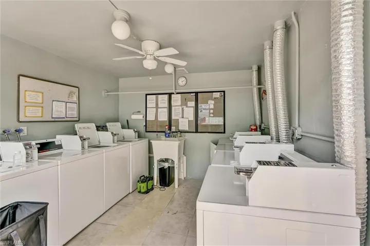 Shared laundry room just steps from unit