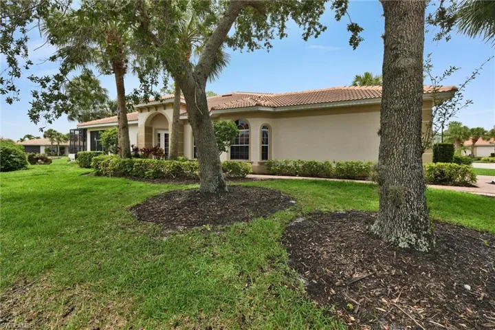 View of front of home with a front lawn