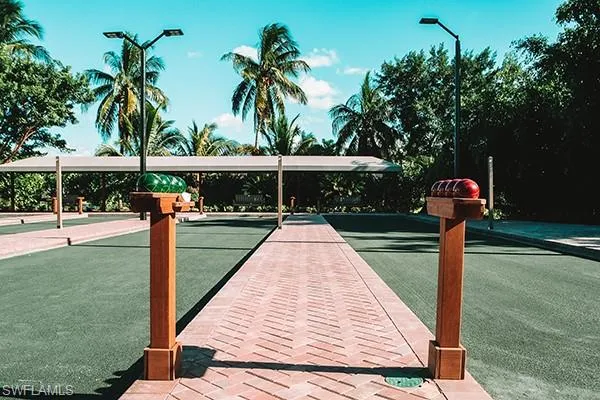 Surrounding community featuring a game area