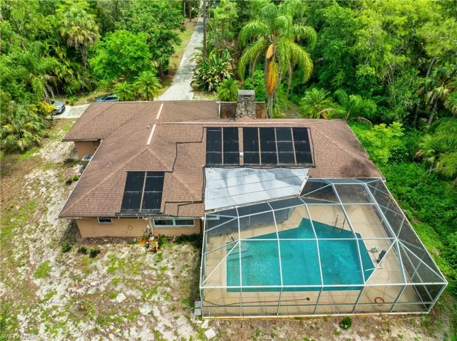 View from above of property