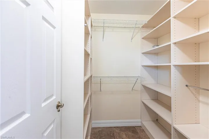 View of spacious closet