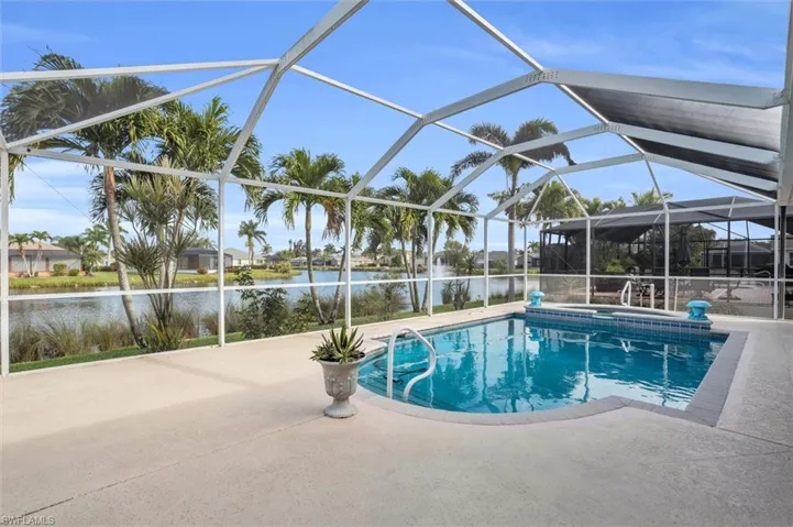 Screened Lanai with lake view