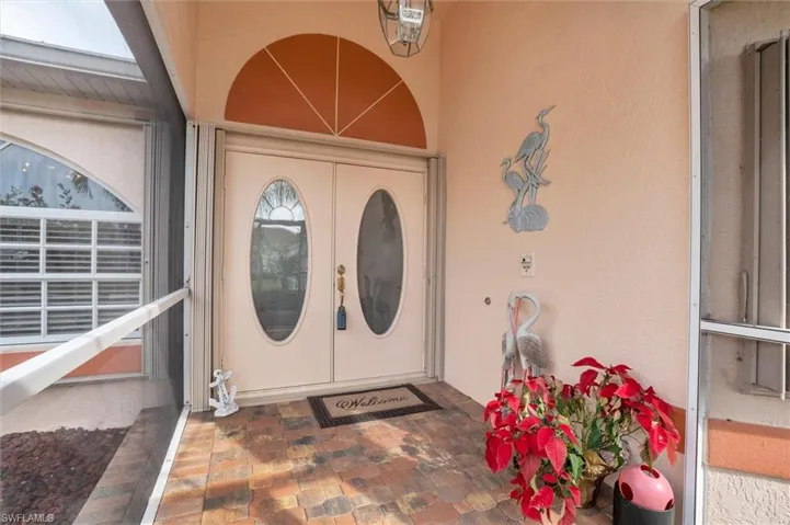 Screened Entry area