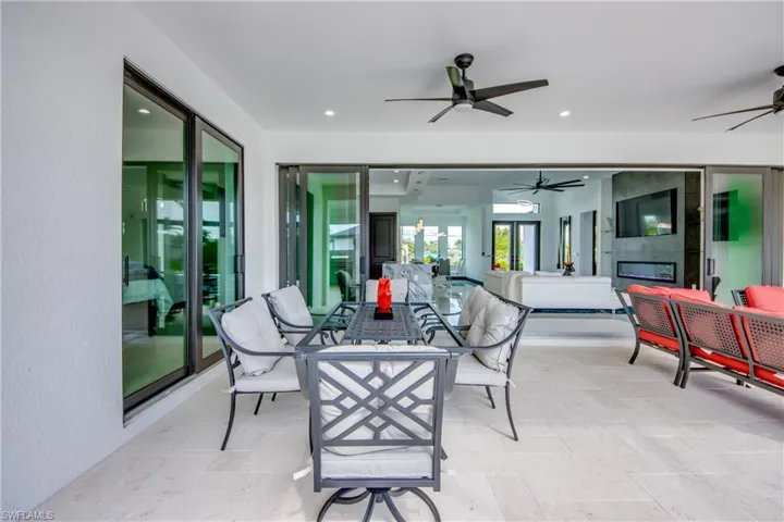 Out Door under truss living room