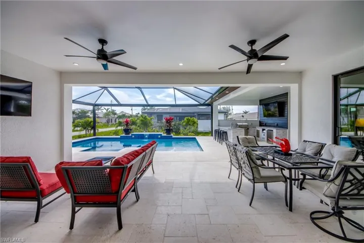 2 lanai under one roof- under truss out door seating area