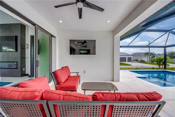 Under Truss out door living area