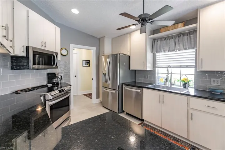 Kitchen is spotless.