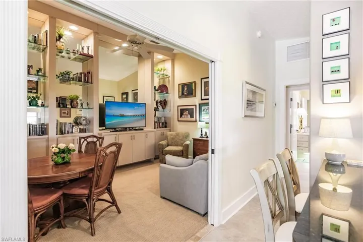 This remodeled Great room is now used as a den, and guest room.