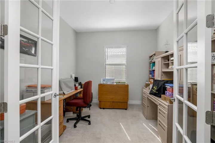 Den/Office with French Doors for privacy