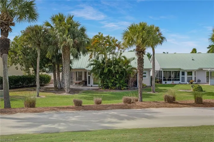 This is the view of the rear of the villa.