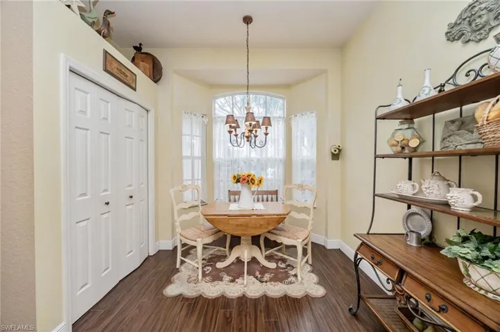 Eat-in kitchen.  Bay window.