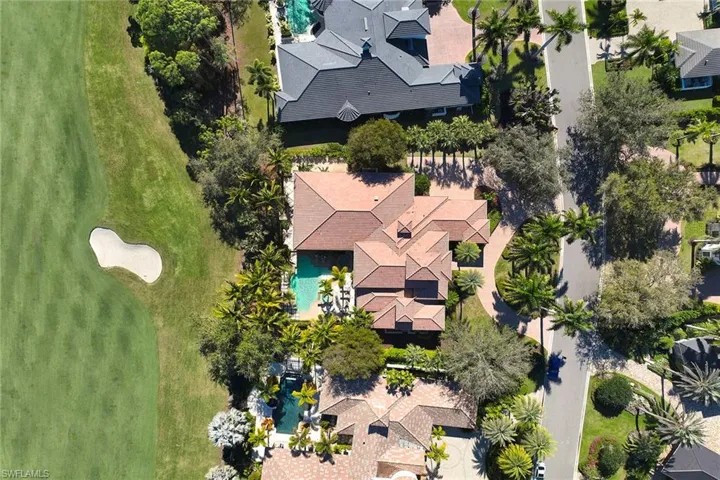 Bird's eye view of a local golf course