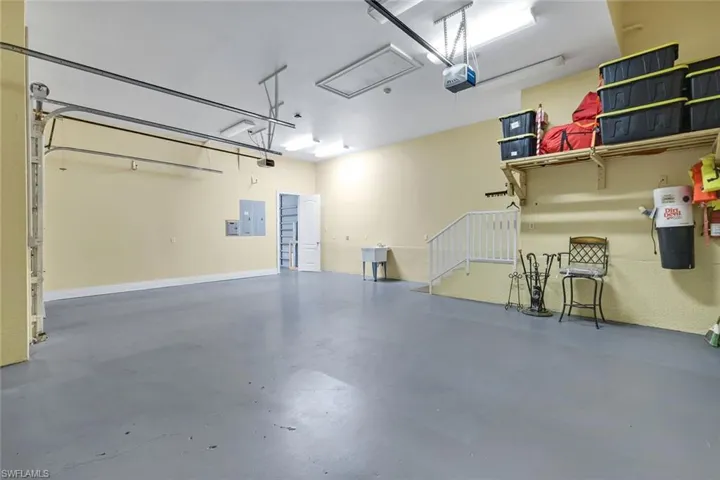3 Car garage, 4th through doorway on far wall.