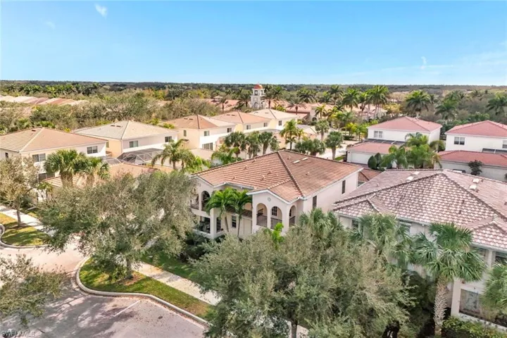 Birds eye view of property