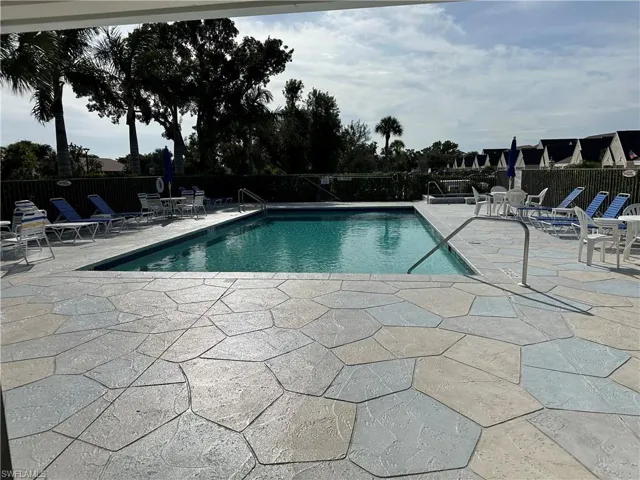 Community pool, resurfaced pool deck in 2023, remodeled pool house and new furniture
