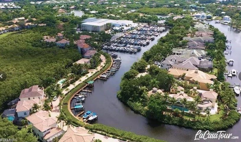 Marina at Bonita Bay with Backwater Jack’s waterfront restaurant, open to Bonita Bay residents.