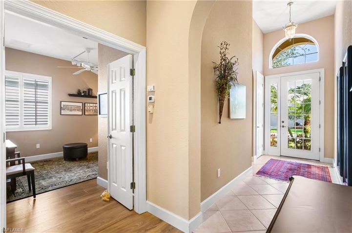 Entrance and doors to Den