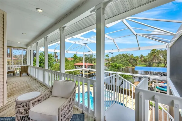 And just down the stairs is the pool/lanai area.