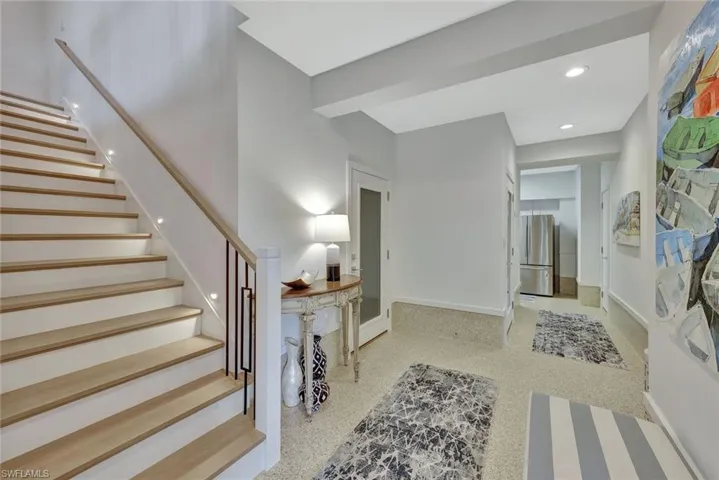 Lovely foyer on lower level.
