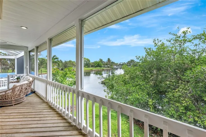 View of river and canal from the east side of the home.