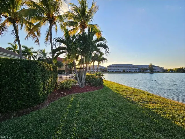 View of yard featuring a water view