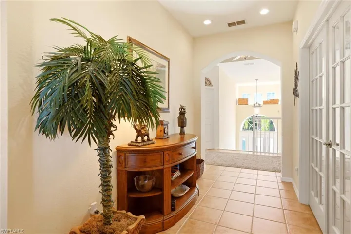 Landing and front door