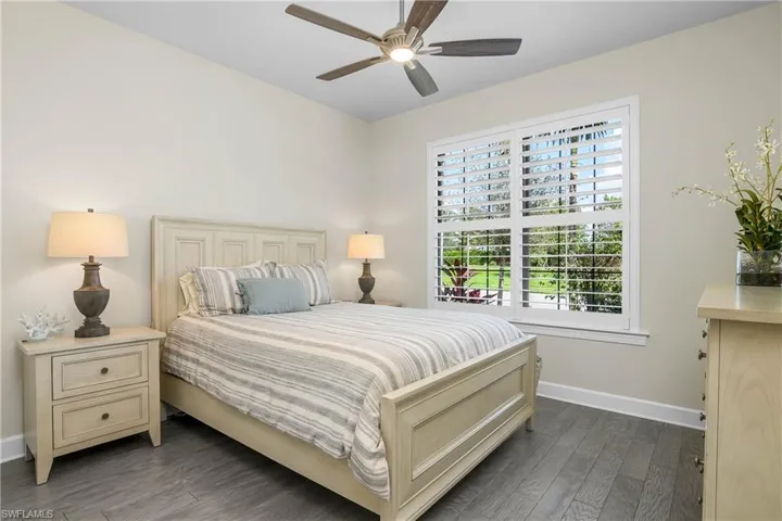 Guests will enjoy their own private space at the front of the home.