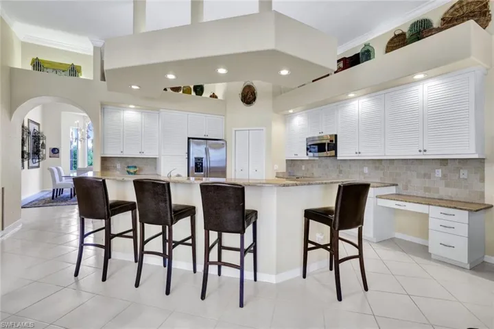 Another view of the spacious, well designed kitchen.