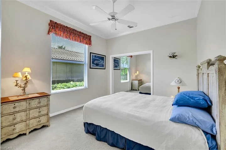 3rd Bedroom is also carpeted and features a mirrored closet.