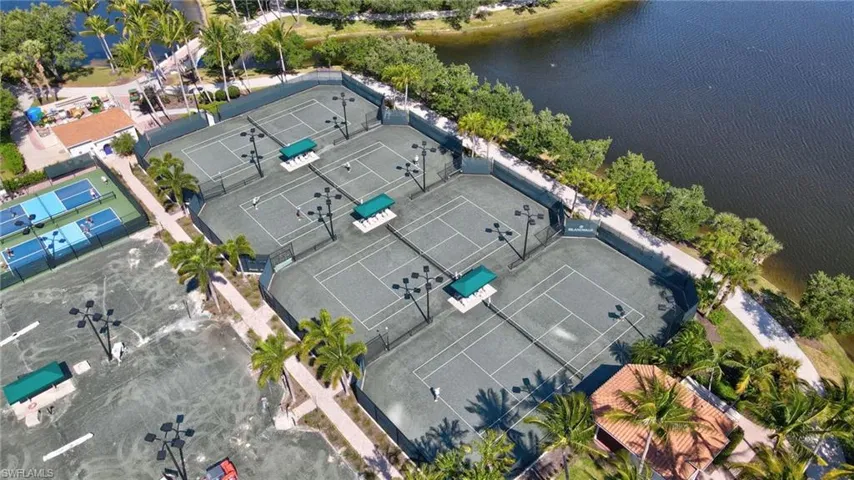 Tennis courts.
