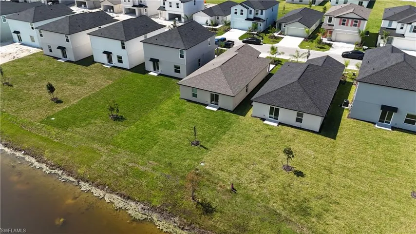 Aerial view of residential area