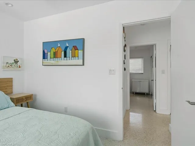 Bright white walls and trim throughout