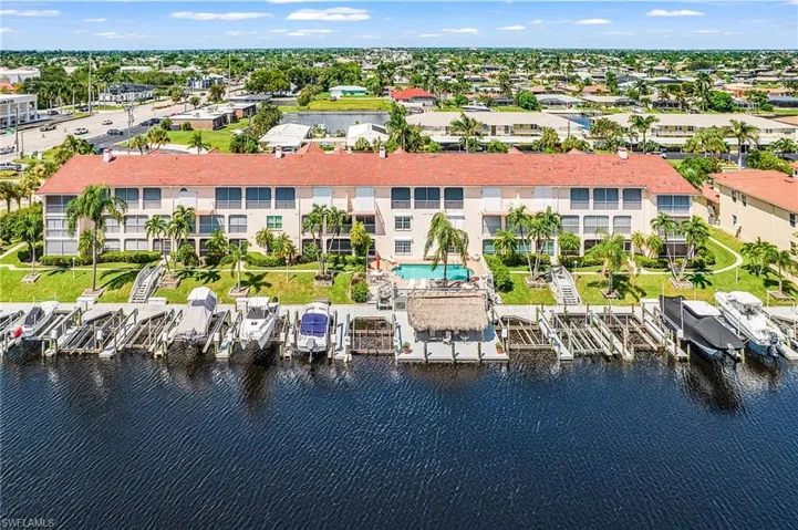 Bird's eye view of a large body of water
