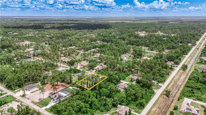 Drone / aerial view of a heavily wooded area
