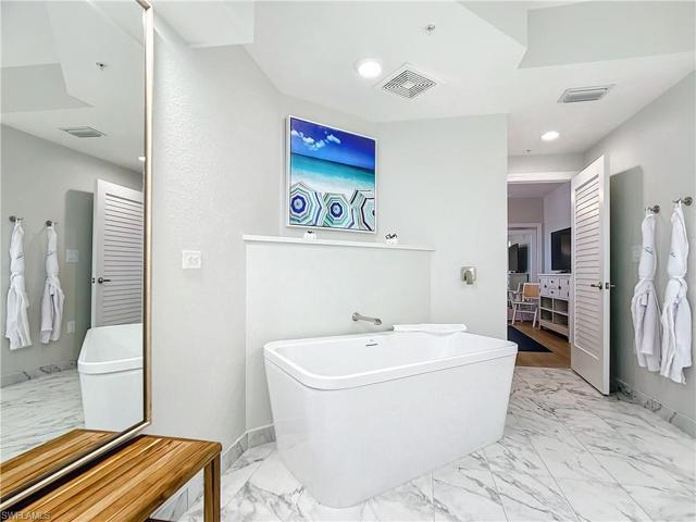 Separate tub and shower
