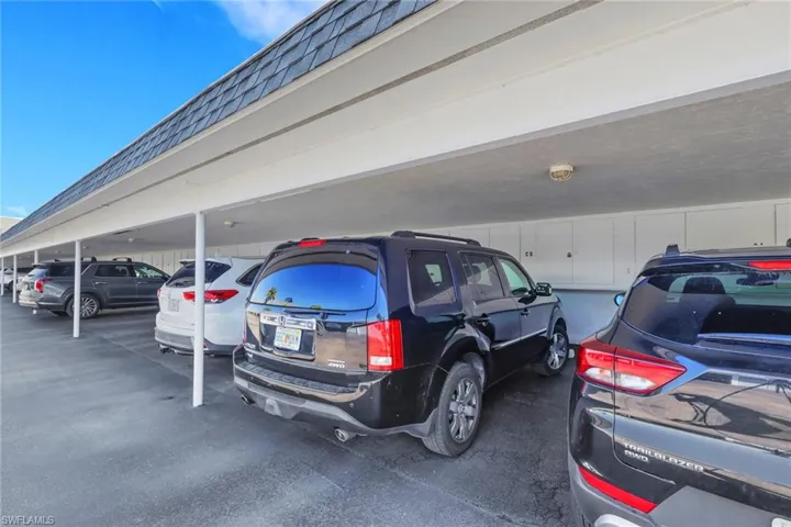 Assigned covered parking and storage