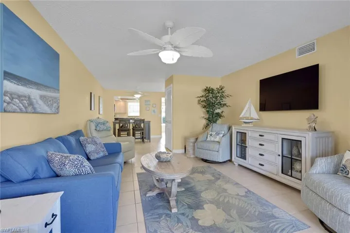 Bright and airy living room with generous space