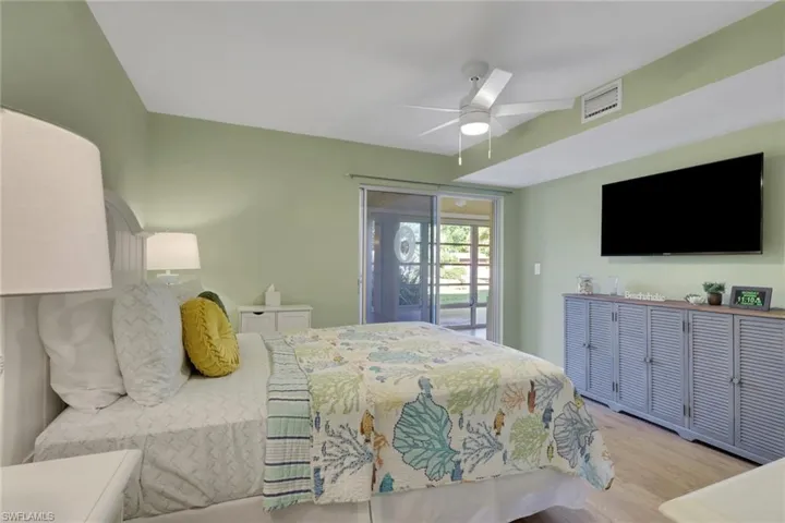 Comfortable primary bedroom