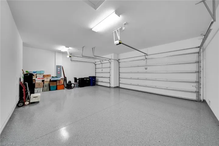 3 Car Garage with epoxy floor