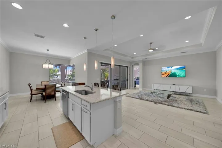 Chef Kitchen leading into Great Room