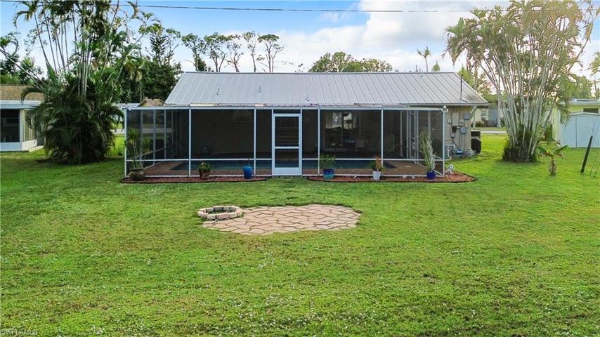 Rear view of house