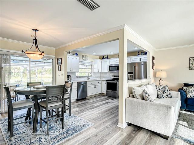 Dining area and kitchen